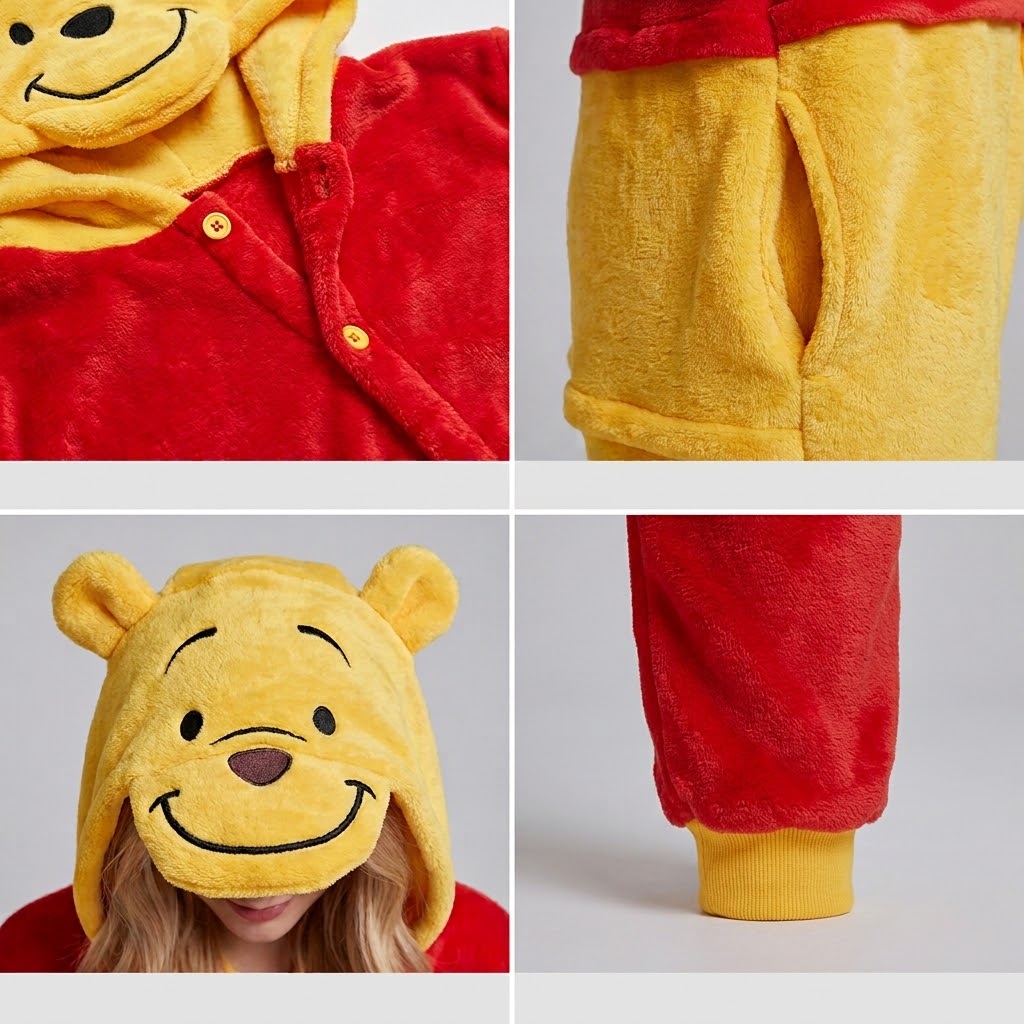 PIŻAMA KUBUŚ PUCHATEK ONESIE DRES KOMBINEZON - obrazek 4