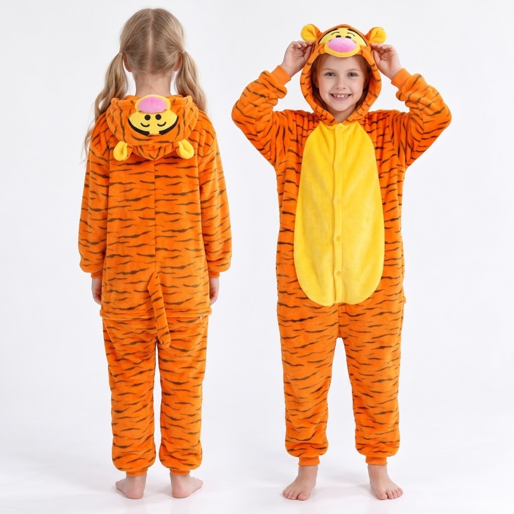 PIŻAMA PUCHATEK I PRZYJACIELE ONESIE DRES KOMBINEZON - obrazek 6