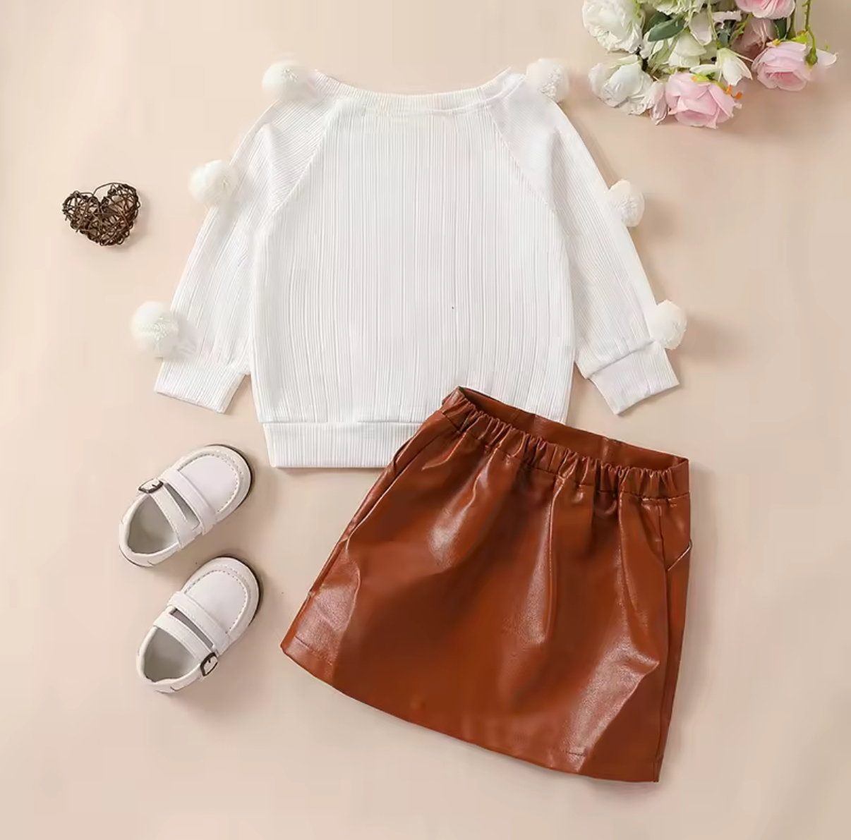 KOMPLET BLUZA PLUS SPÓDNICA r.110-140 - obrazek 2