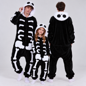 PIŻAMA SZKIELET KOŚCIOTRUP ONESIE DRES KIGURUMI