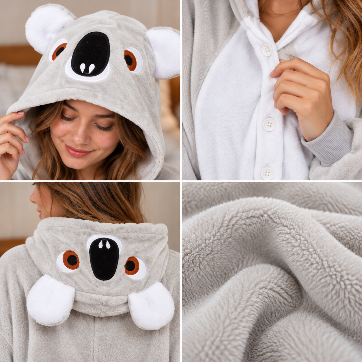 PIŻAMA KOALA ONESIE DRES KIGURUMI - obrazek 2