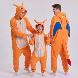 PIŻAMA POKEMON CHARIZARD SMOK ONESIE KIGURUMI