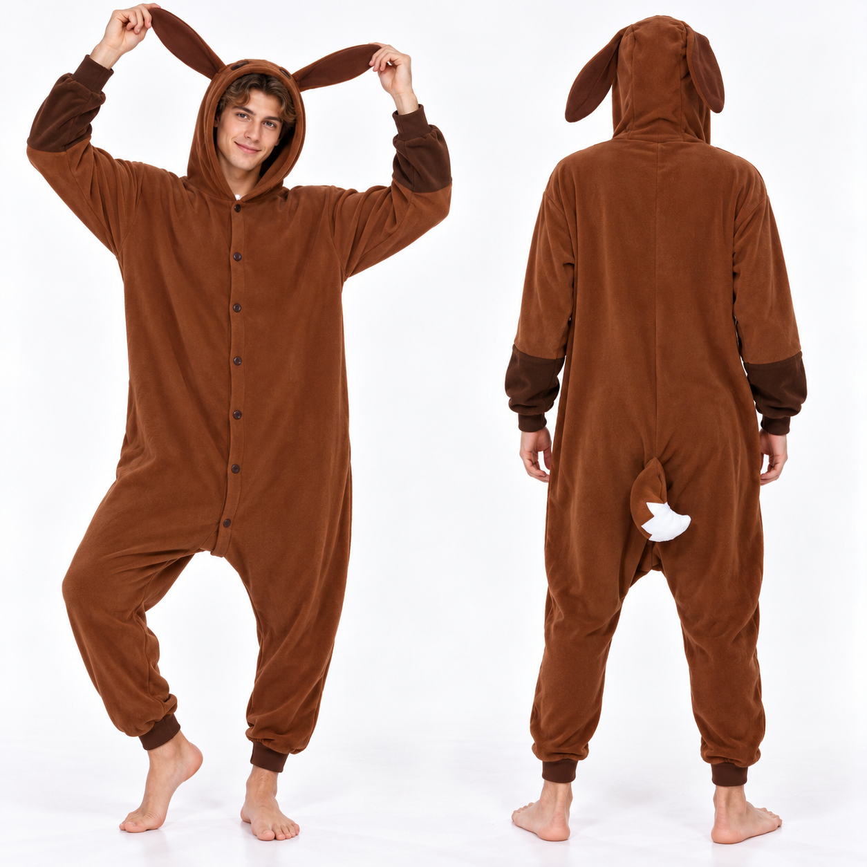 PIŻAMA POKEMON EEVEE I EWOLUCJĘ ONESIE DRES KIGURUMI - obrazek 5