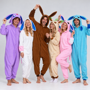 PIŻAMA POKEMON EEVEE I EWOLUCJĘ ONESIE DRES KIGURUMI