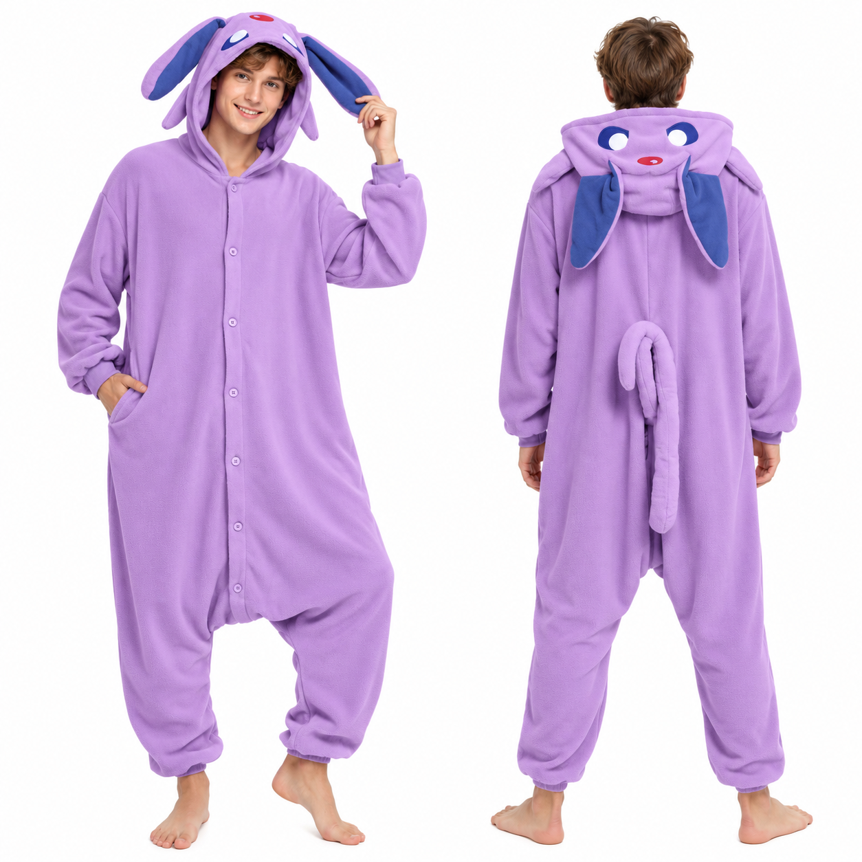PIŻAMA POKEMON EEVEE I EWOLUCJĘ ONESIE DRES KIGURUMI - obrazek 6