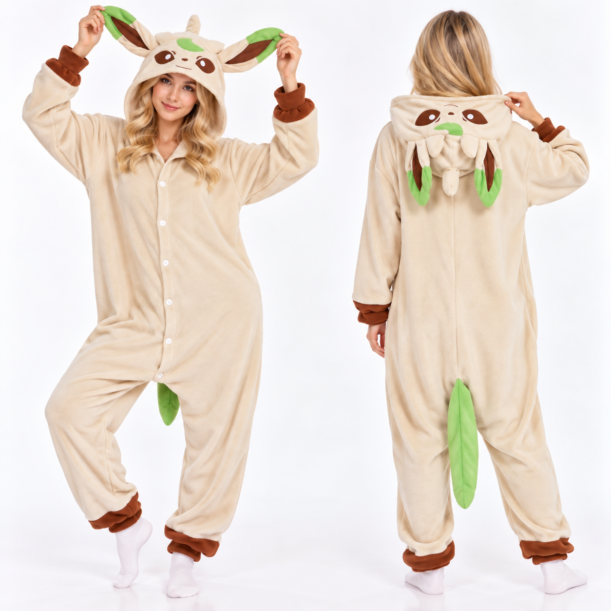 PIŻAMA POKEMON EEVEE I EWOLUCJĘ ONESIE DRES KIGURUMI - obrazek 4