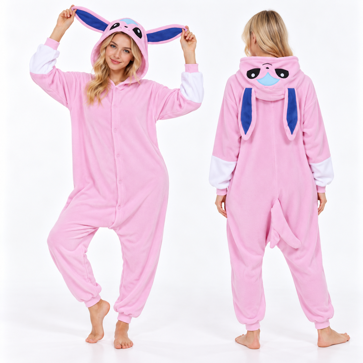PIŻAMA POKEMON EEVEE I EWOLUCJĘ ONESIE DRES KIGURUMI - obrazek 3