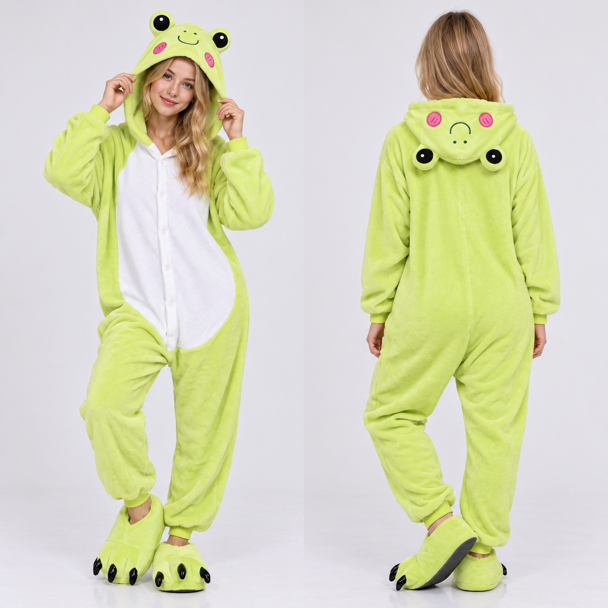PIŻAMA ŻABA ONESIE DRES KIGURUMI - obrazek 3