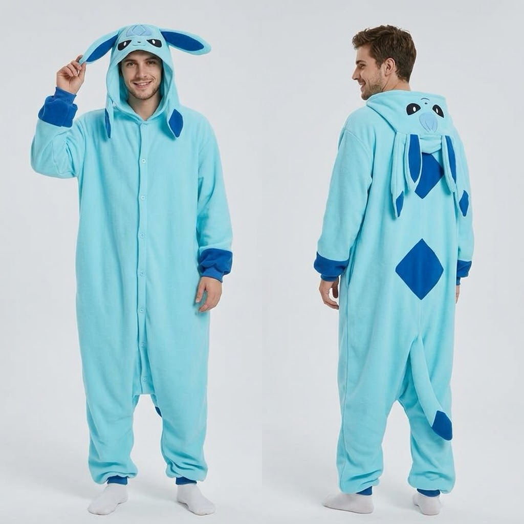 PIŻAMA POKEMON EEVEE I EWOLUCJĘ ONESIE DRES KIGURUMI - obrazek 7