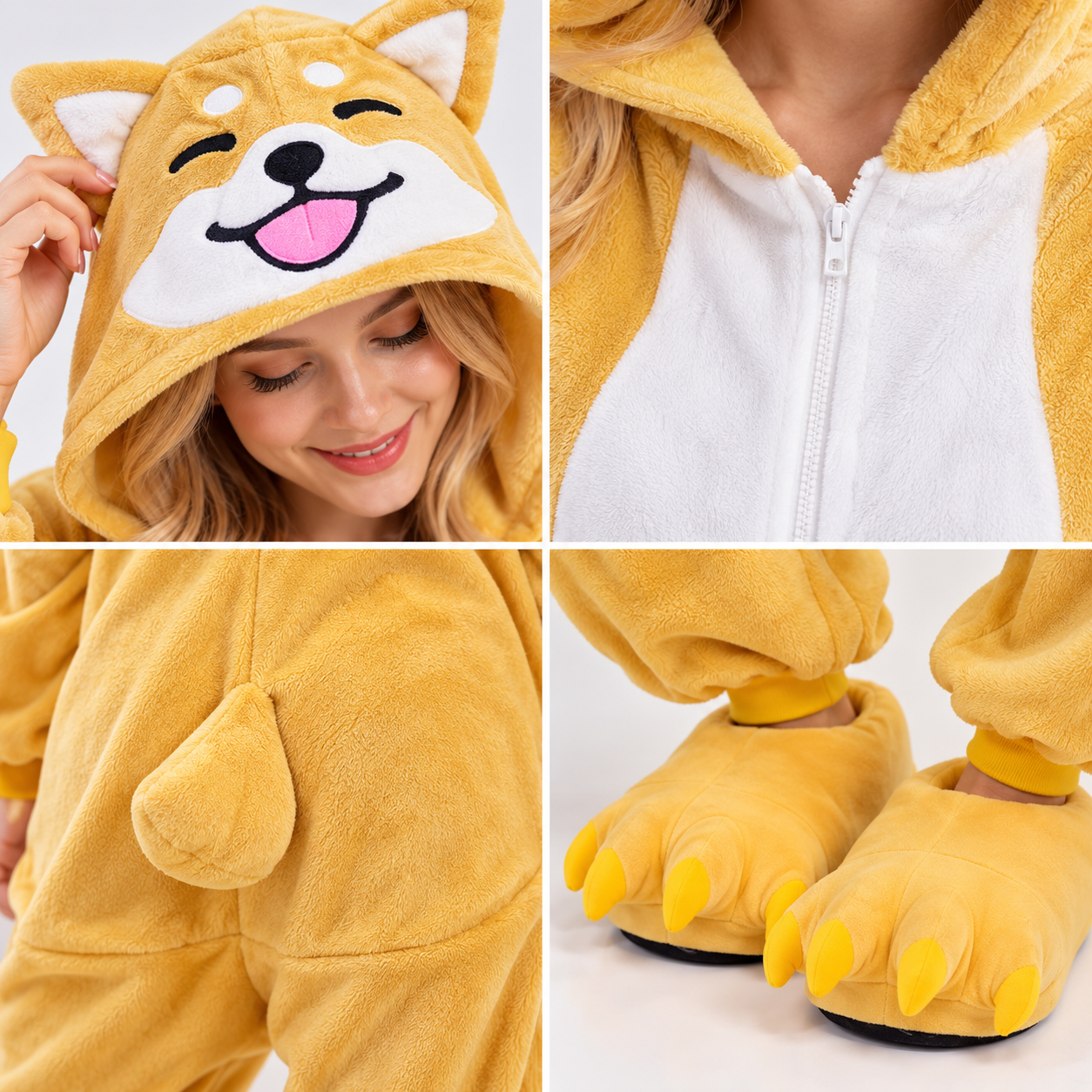 PIŻAMA PIES SHIBA PIESEŁ ONESIE DRES KIGURUMI - obrazek 3