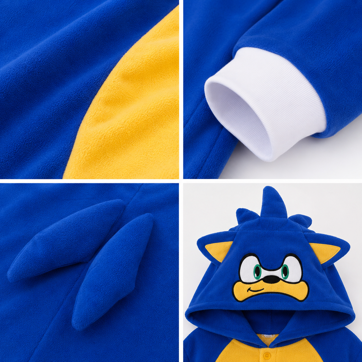 PIŻAMA JEŻ SONIC ONESIE DRES KIGURUMI - obrazek 3