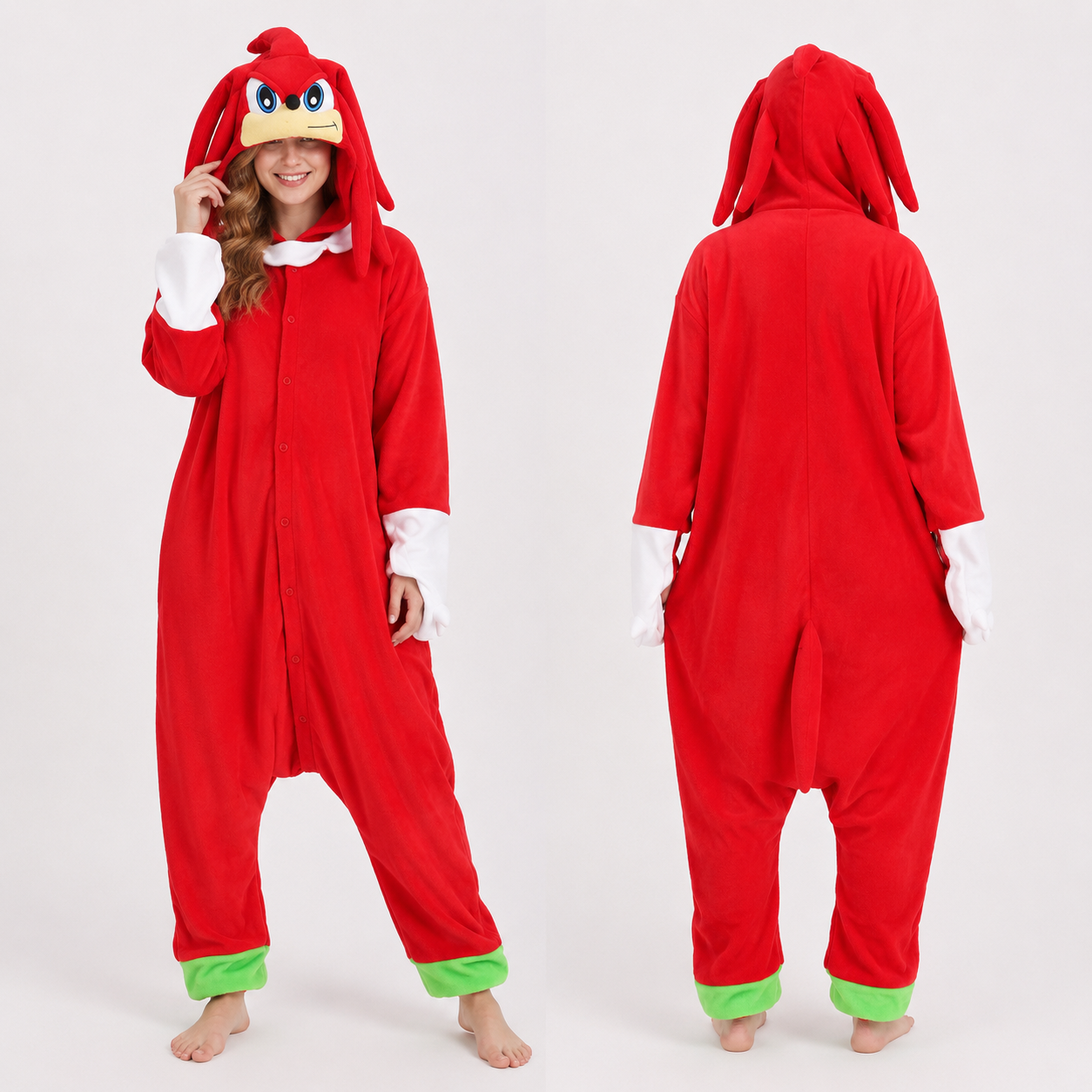 PIŻAMA JEŻ SONIC ONESIE DRES KIGURUMI - obrazek 8
