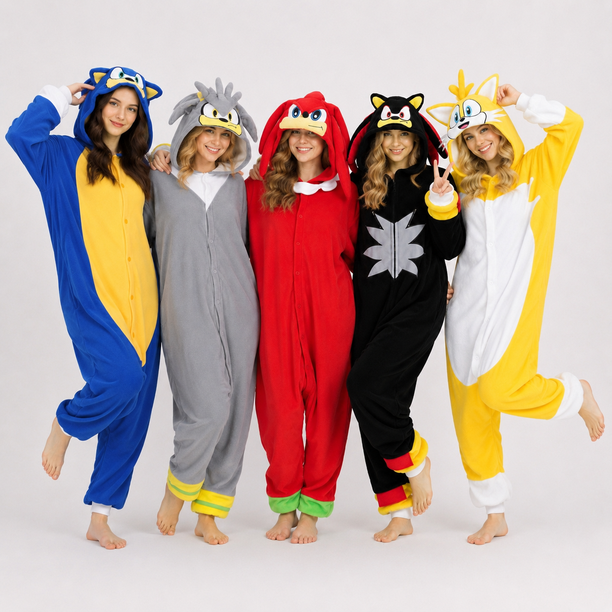 PIŻAMA JEŻ SONIC ONESIE DRES KIGURUMI