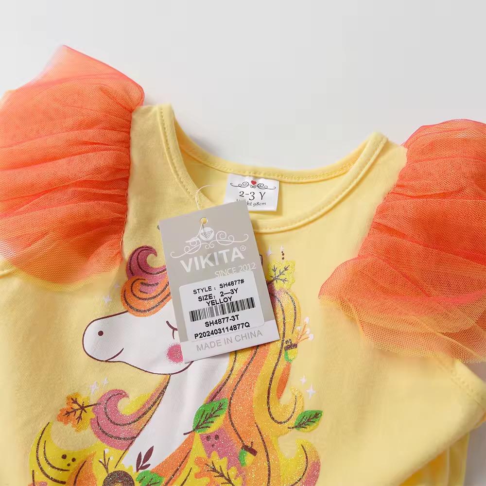 SUKIENKA TIULOWA JESIENNY JEDNOROŻEC R.98-128 - obrazek 4