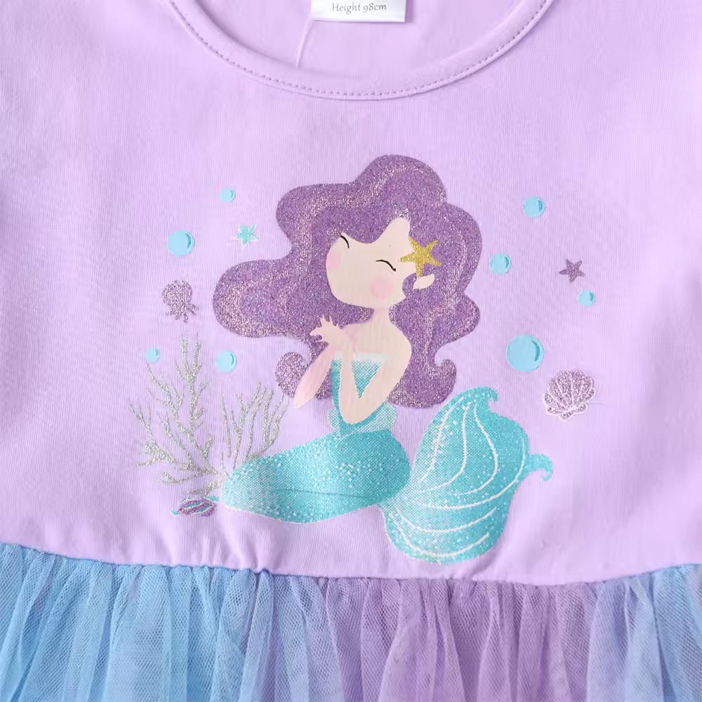 SUKIENKA TIULOWA SYRENKA TĘCZOWA R.98-128 - obrazek 4