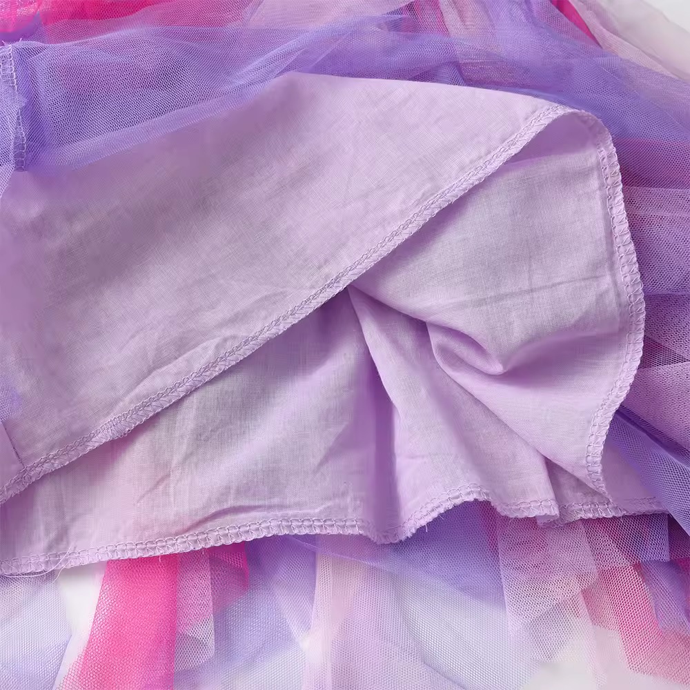 SUKIENKA TIULOWA SYRENKA FIOLET R.98-128 - obrazek 6