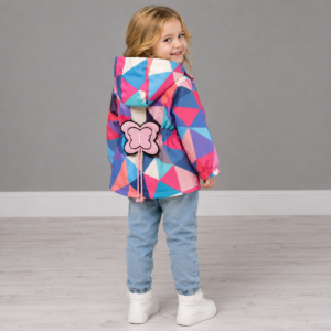 KOLOROWA PARKA ZE ŚCIĄGACZEM / R. 90-130