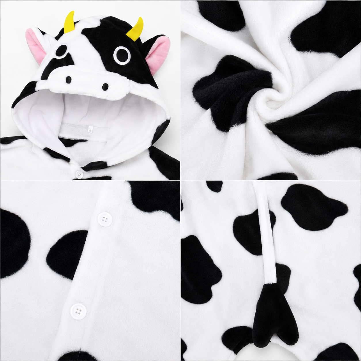 PIŻAMA KROWA ONESIE DRES KIGURUMI - obrazek 5
