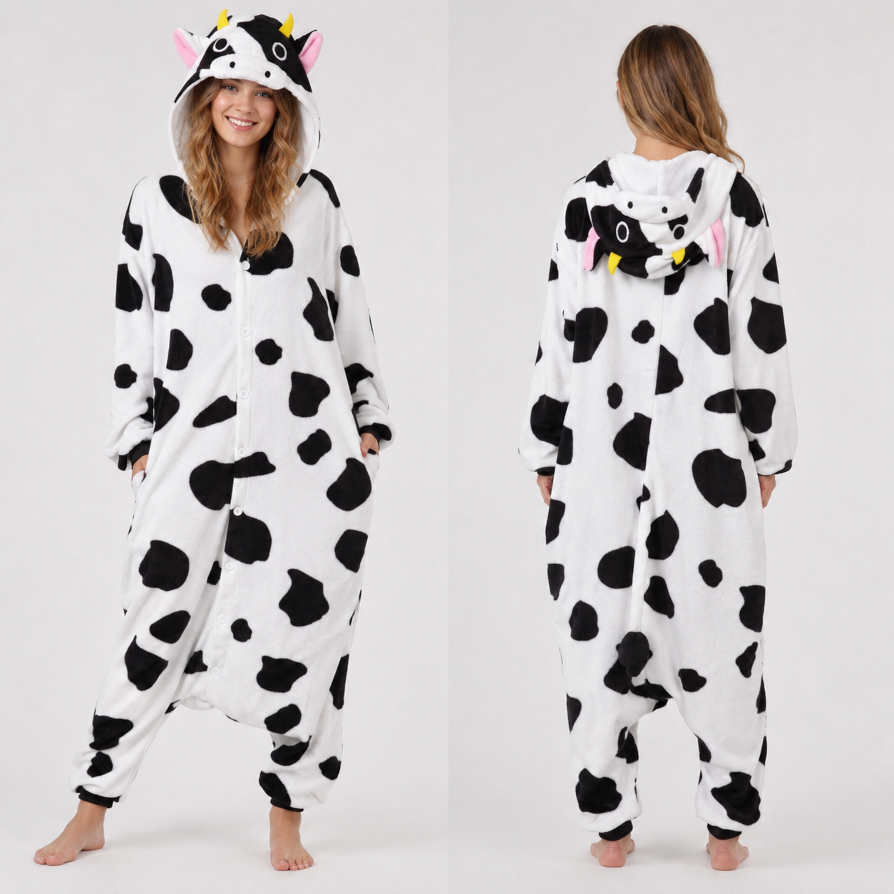 PIŻAMA KROWA ONESIE DRES KIGURUMI - obrazek 2