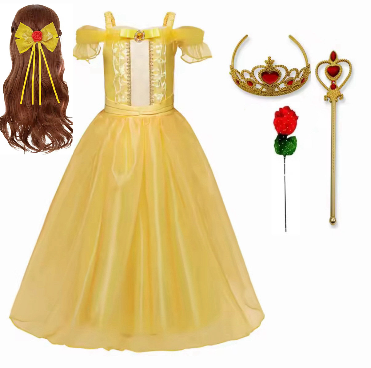 PRZEBRANIE KOSTIUM BELLA PIĘKNA I BESTIA R. 100-150