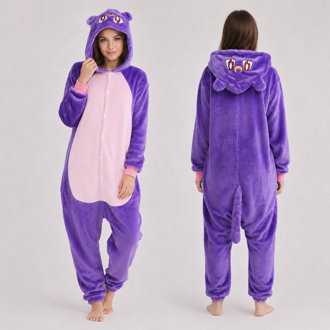 PIŻAMA KOT LUNA ONESIE DRES KIGURUMI
