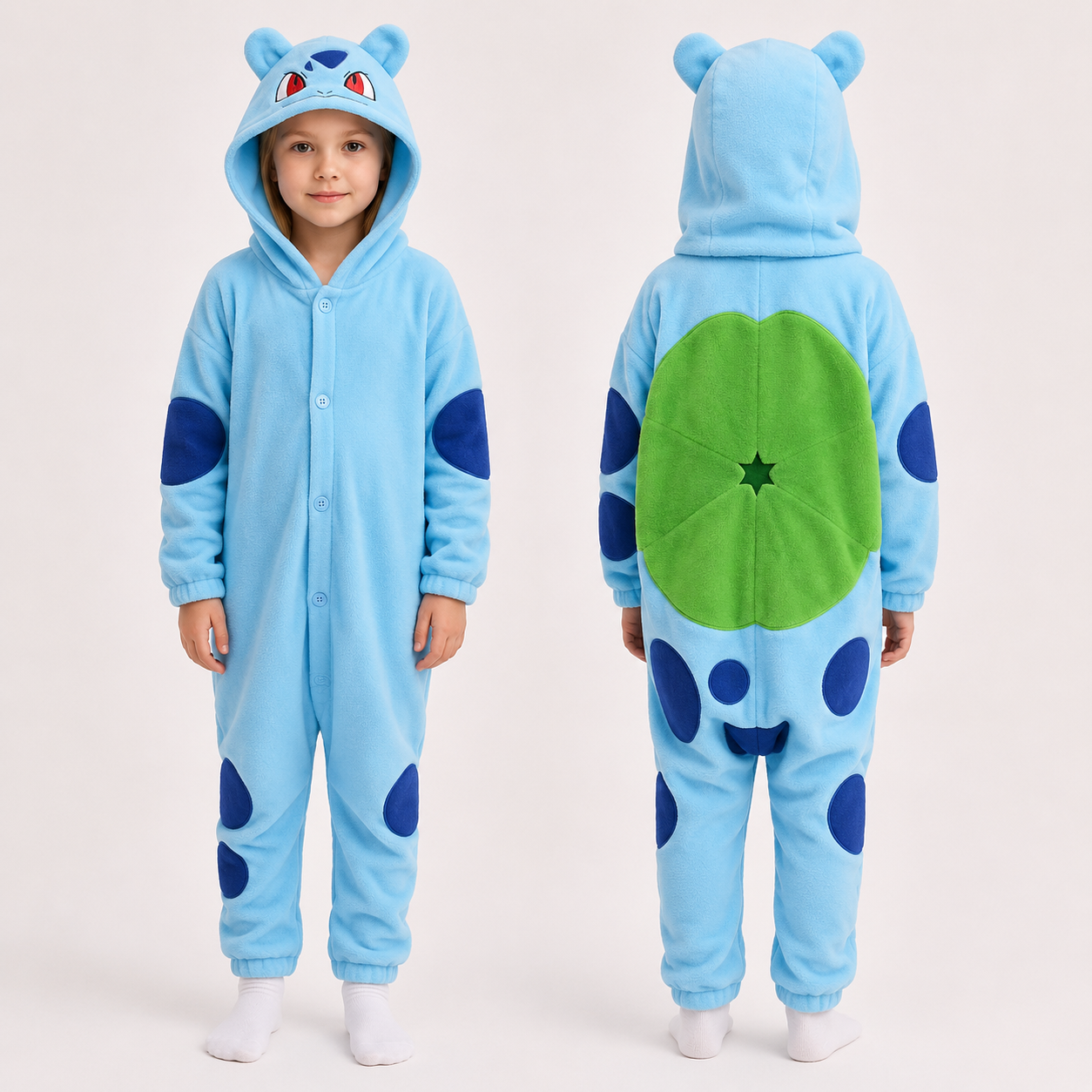 PIŻAMA BULBASAUR POKEMON ONESIE DRES KIGURUMI - obrazek 2