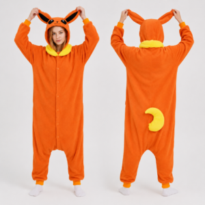PIŻAMA POKEMON FLAREON ONESIE DRES KIGURUMI