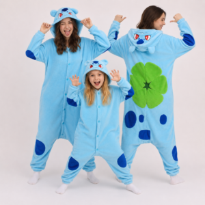 PIŻAMA BULBASAUR POKEMON ONESIE DRES KIGURUMI