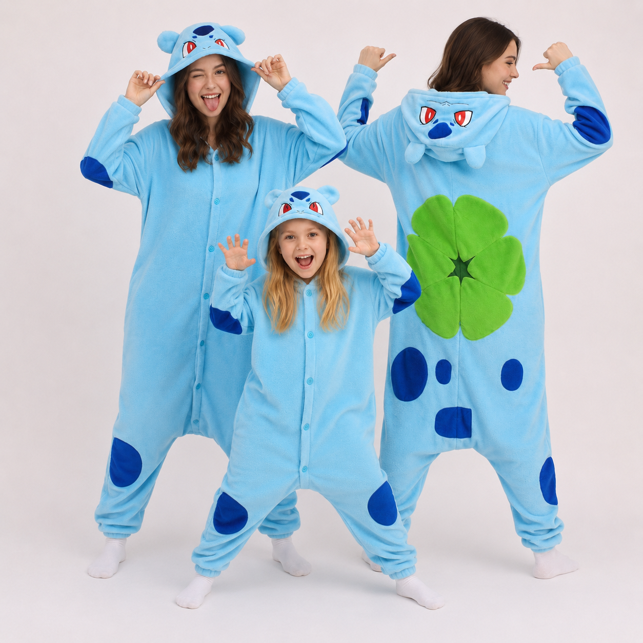 PIŻAMA BULBASAUR POKEMON ONESIE DRES KIGURUMI