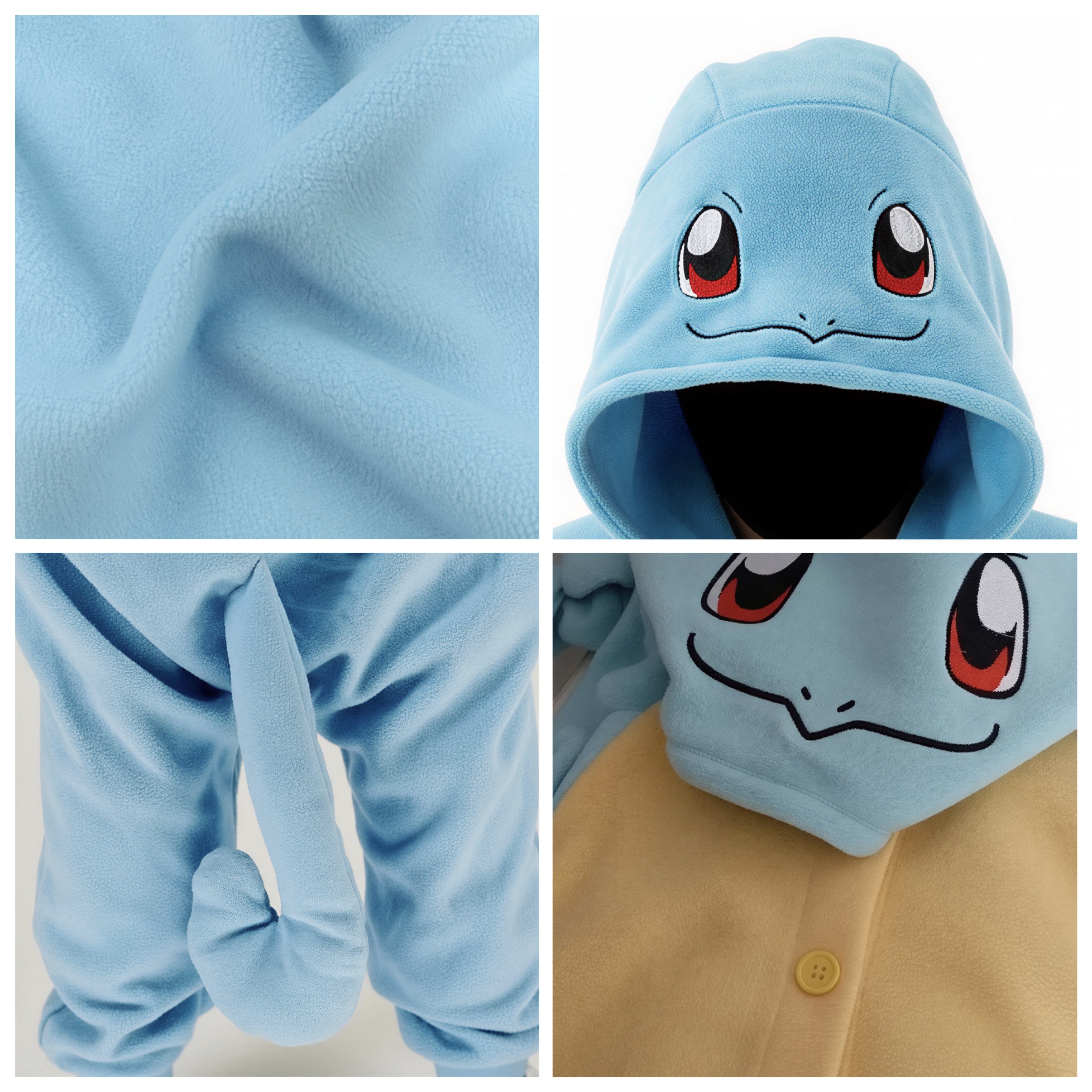 PIŻAMA SQUIRTLE POKEMON ONESIE DRES KIGURUMI - obrazek 4