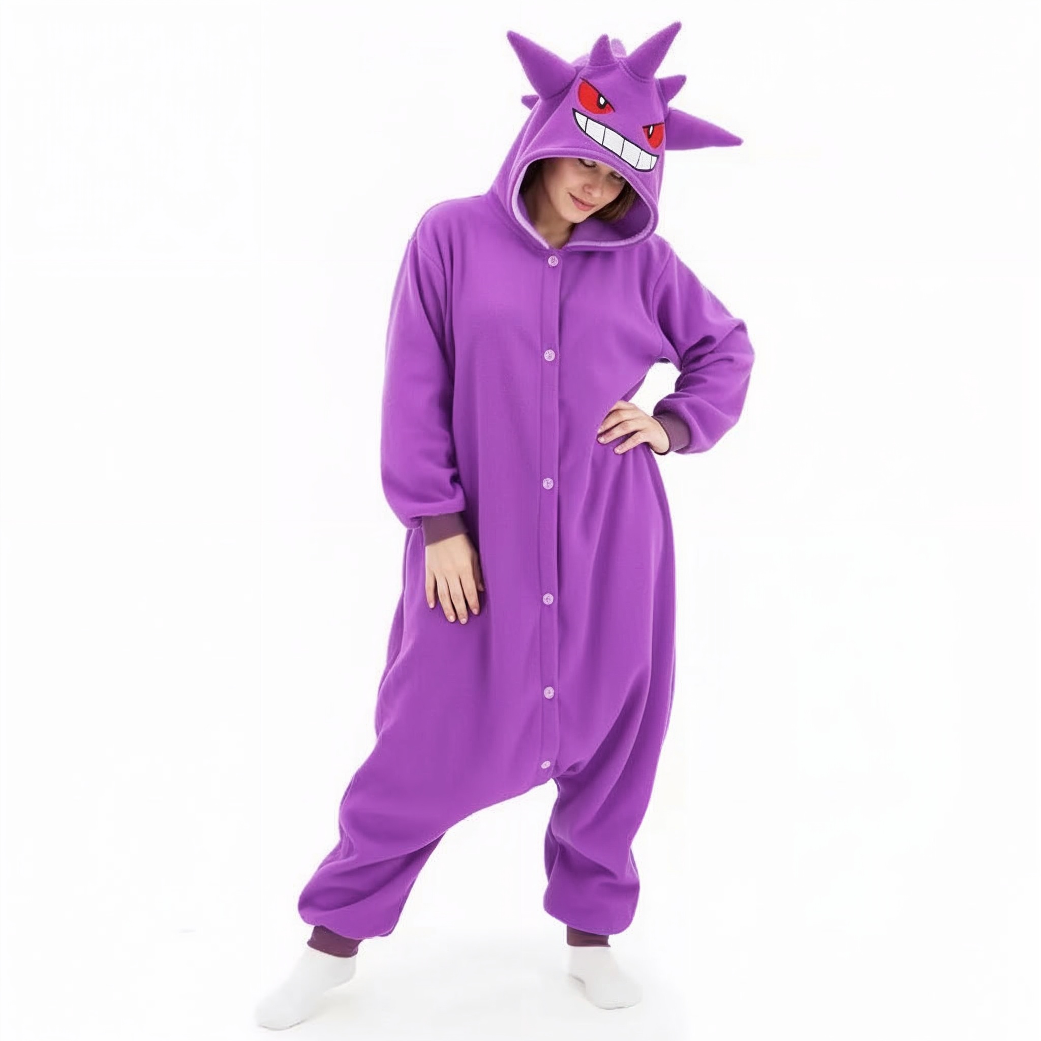PIŻAMA GENGAR POKEMON ONESIE DRES KIGURUMI - obrazek 2