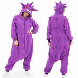 PIŻAMA GENGAR POKEMON ONESIE DRES KIGURUMI