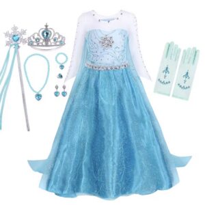 PRZEBRANIE KOSTIUM ELSA FROZEN KRAINA LODU R. 100-150