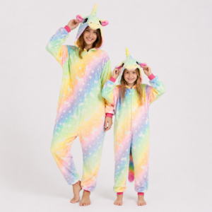PIŻAMA JEDNOROŻEC ŚWIECĄCY W CIEMNOŚCI ONESIE KIGURUMI