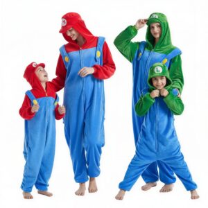 PIŻAMA BRACIA SUPER MARIO I LUIGI ONESIE KIGURUMI