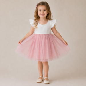 SUKIENKA EMILIA TIULOWA Z PEREŁKAMI / R.80-130