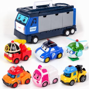 ROBOCAR POLI TRANSPORTER PLUS 6 SAMOCHODÓW TRANSFORMERSÓW