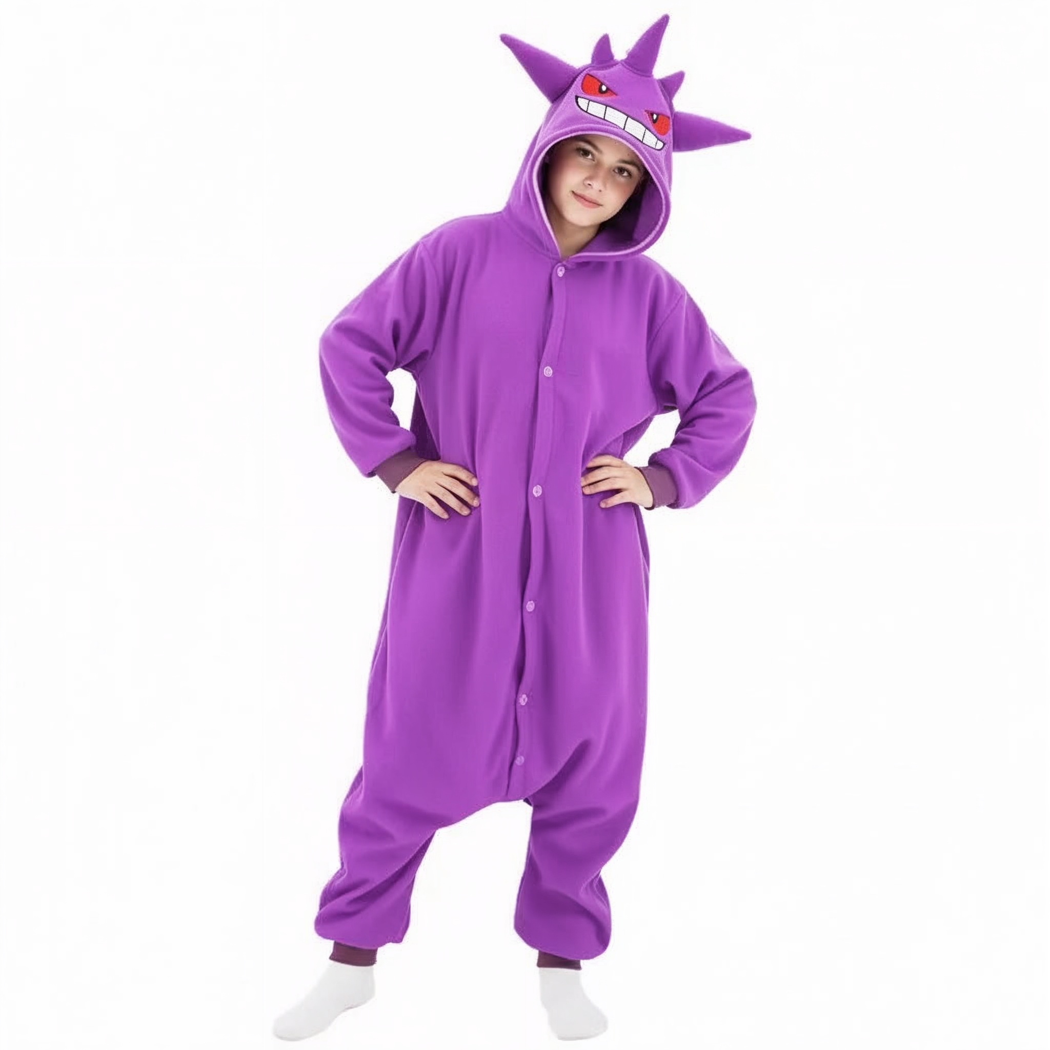 PIŻAMA GENGAR POKEMON DLA DZIECI ONESIE KIGURUMI - obrazek 2