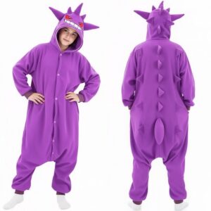 PIŻAMA GENGAR POKEMON DLA DZIECI ONESIE KIGURUMI