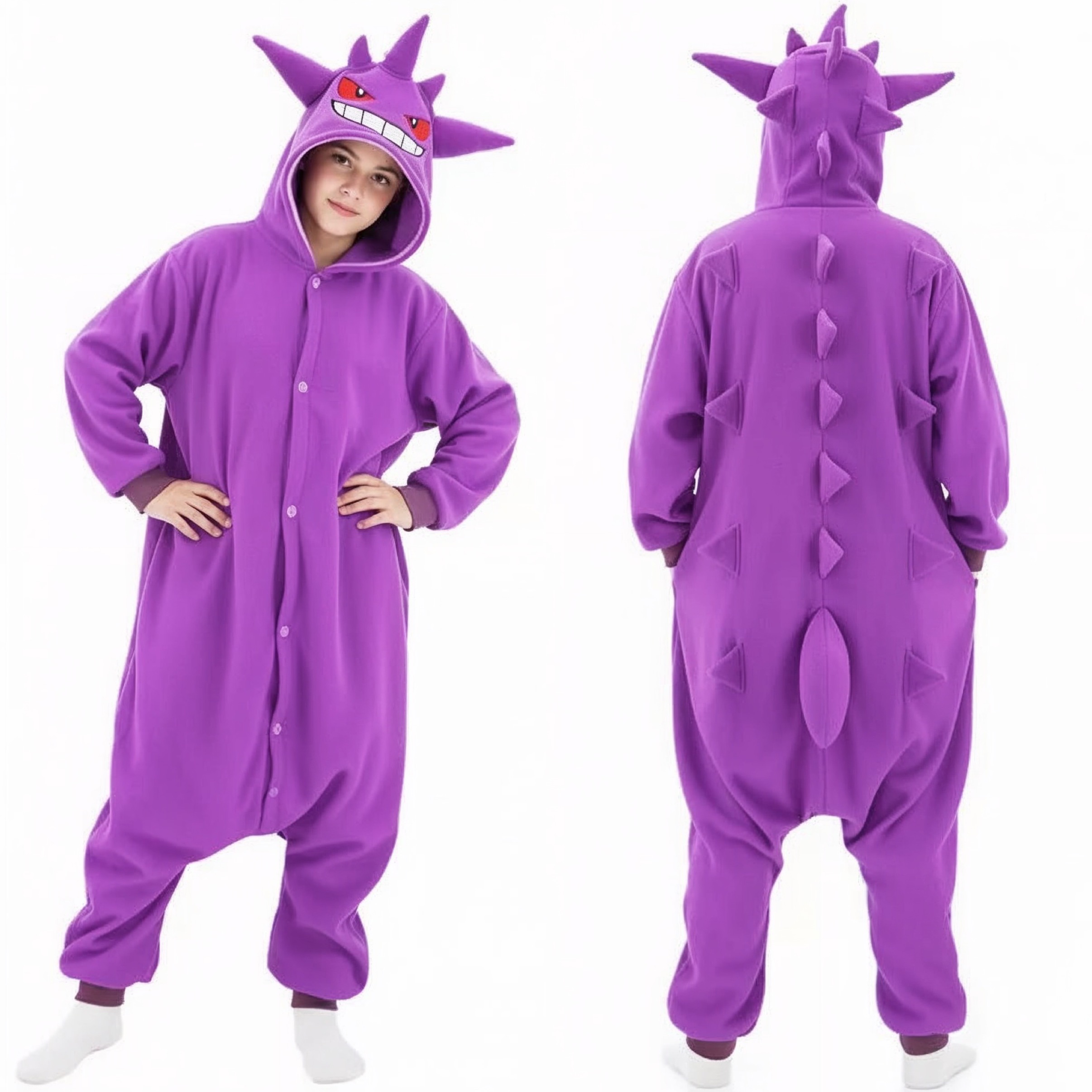 PIŻAMA GENGAR POKEMON DLA DZIECI ONESIE KIGURUMI