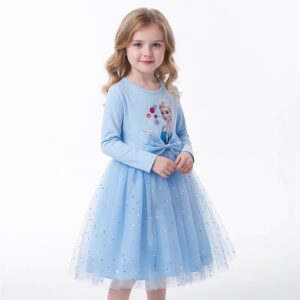 SUKIENKA ELSA FROZEN TIULOWA Z GWIAZDKAMI R.100-150