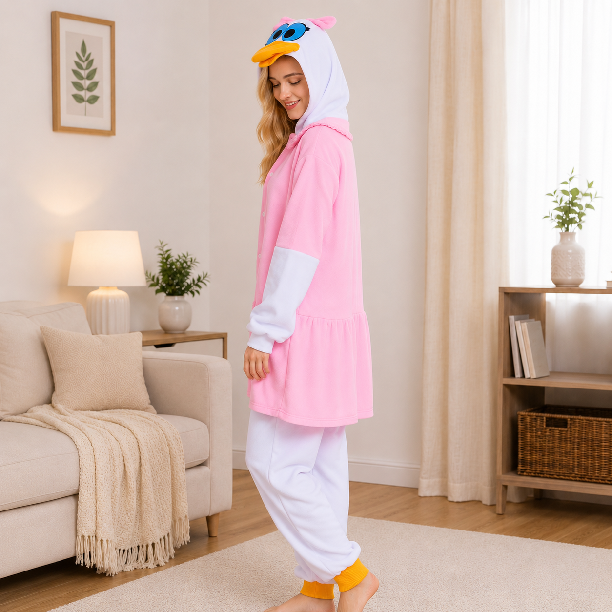 PIŻAMA KACZKA DAISY ONESIE DRES KIGURUMI - obrazek 2
