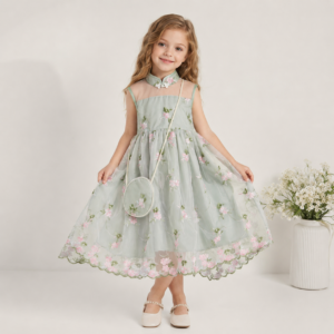 SUKIENKA NAOMI HAFTOWANA Z TOREBKĄ / 2 KOLORY/ R.98-122