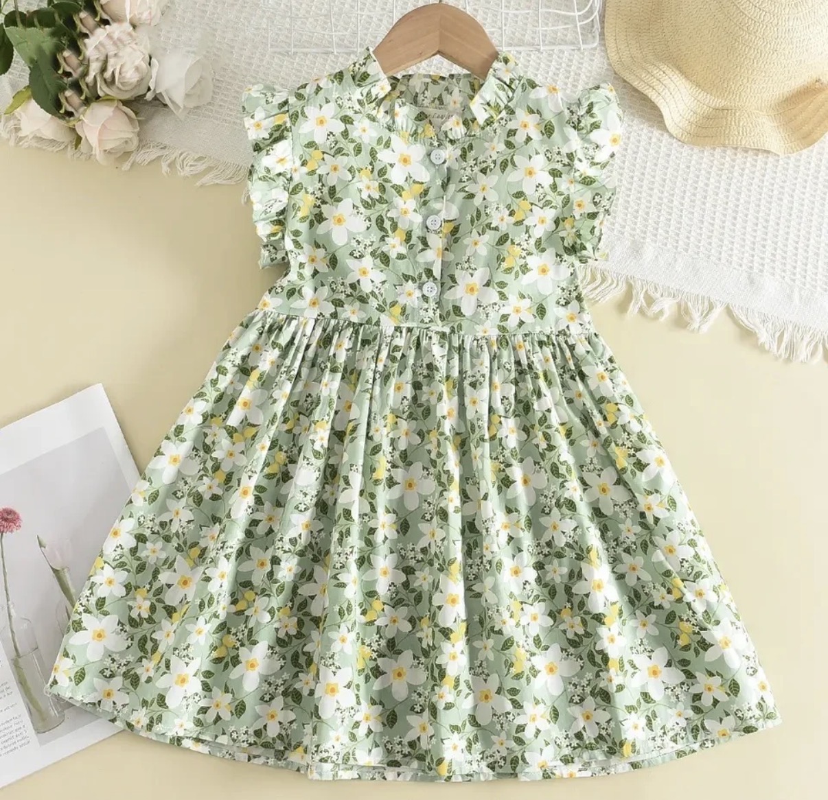 SUKIENKA RETRO BOHO Z BAWEŁNY 2 KOLORY / R.90-130 - obrazek 2