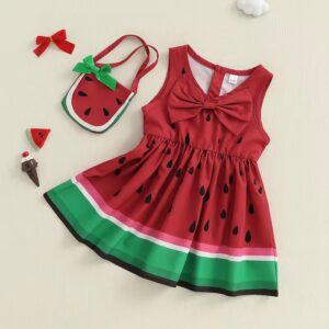 KOMPLET SUKIENKA I TOREBKA W ARBUZY / R.60-100