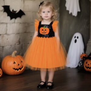 SUKIENKA POMARAŃCZOWA DYNIA HALLOWEEN R.70-110