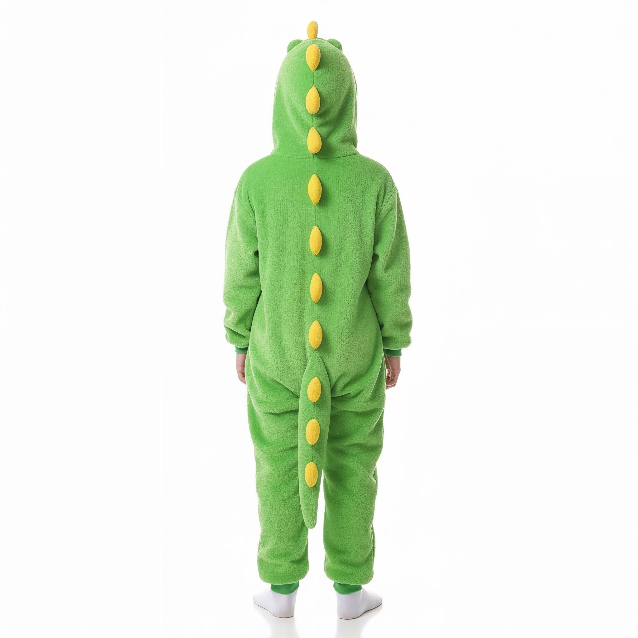 PIŻAMA DINOZAUR JASNOZIELONY DLA DZIECI ONESIE KOMBINEZON - obrazek 4