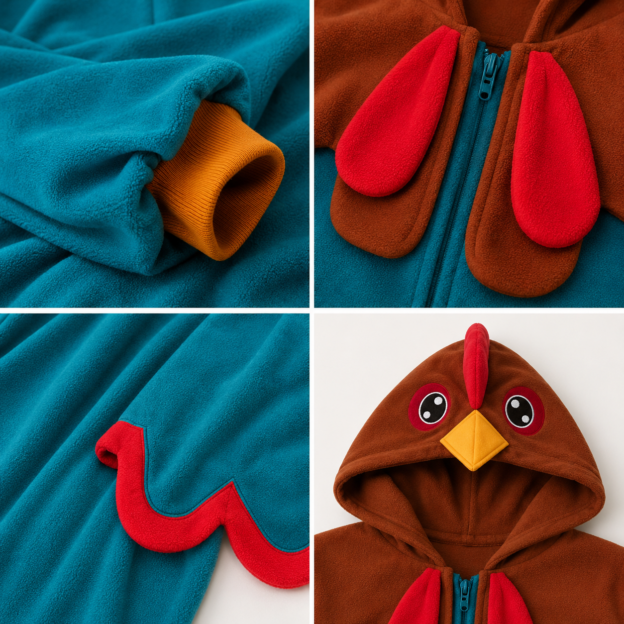 PIŻAMA KURA KURCZAK ONESIE DRES KIGURUMI - obrazek 3