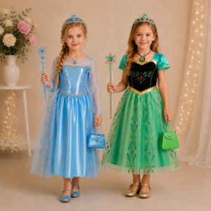 PRZEBRANIE KOSTIUM ANNA / ELSA FROZEN R. 100-150