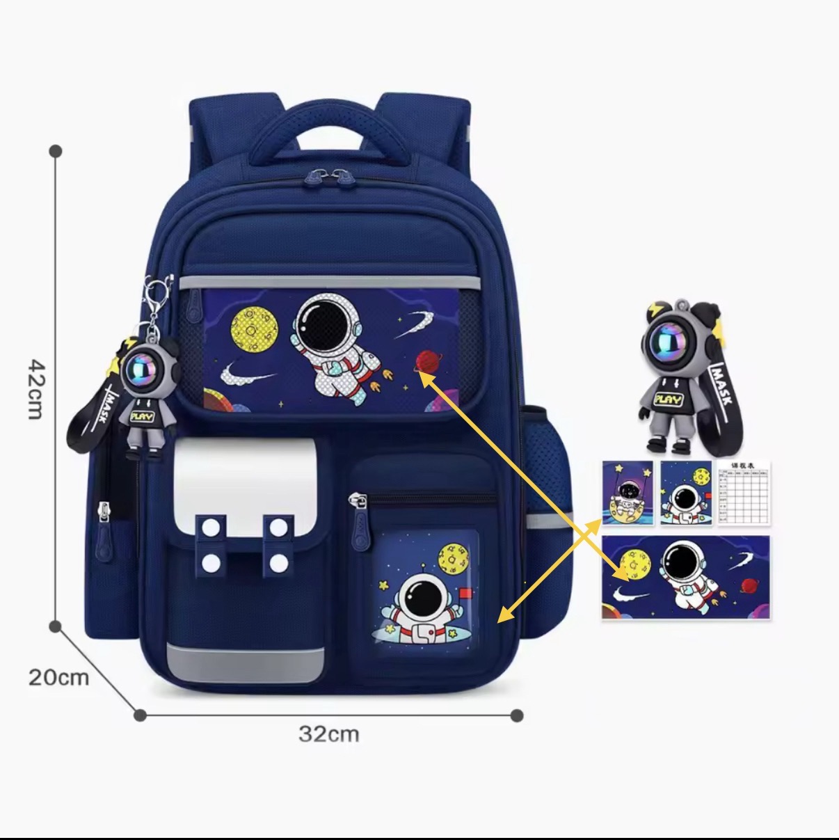 PLECAK KOSMONAUTA / 2 KOLORY / 2 ROZMIARY - obrazek 6